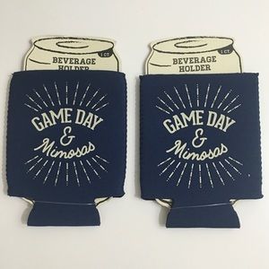 2 Game Day & Mimosas Beverage Sleeve Coozies